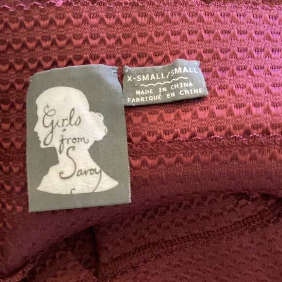 Girls From‎ Savoy Anthropologie Skirt Size X-Small/Small Textured A-Line - Picture 7 of 8